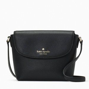 New Kate Spade Emmie Flap Crossbody Leather Black